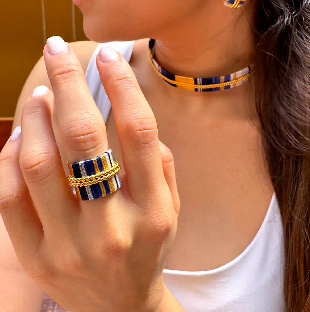 Anillo Bonaire Nauty Blue