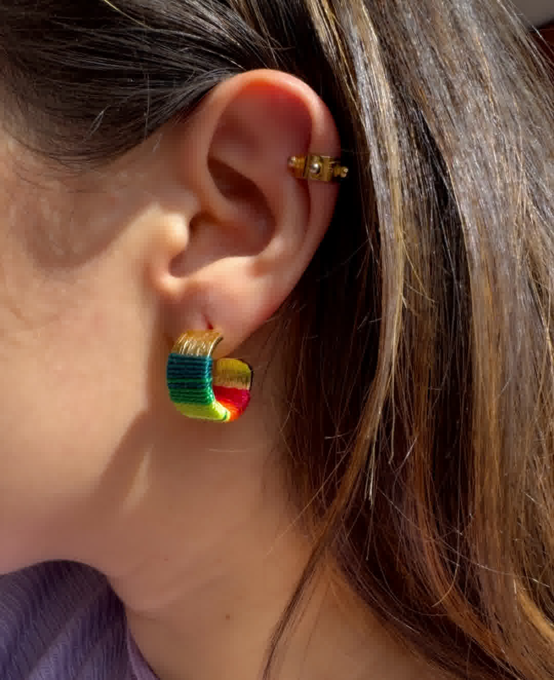 Aretes Caribe Mini Rosario Primavera