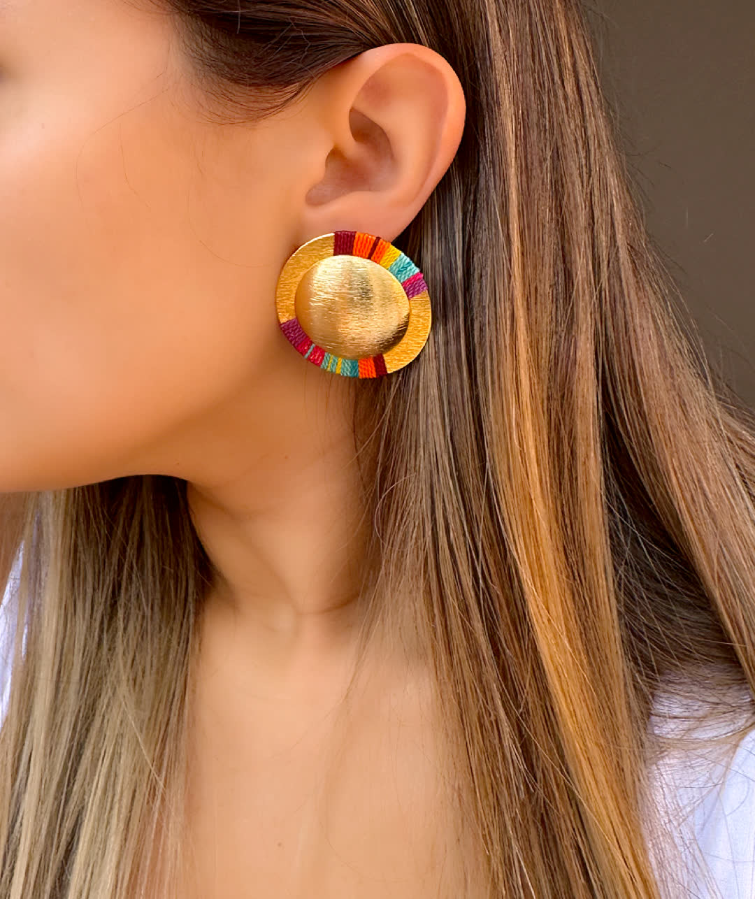 Aretes Amazonia Maxi Venecia - Sara´s accesorios
