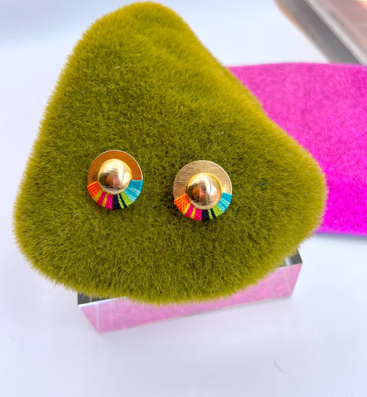 Aretes Topo Amazonia mini Saras - Sara´s accesorios