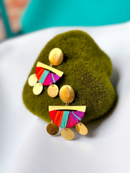 Aretes Caribe Cartagena Fresa