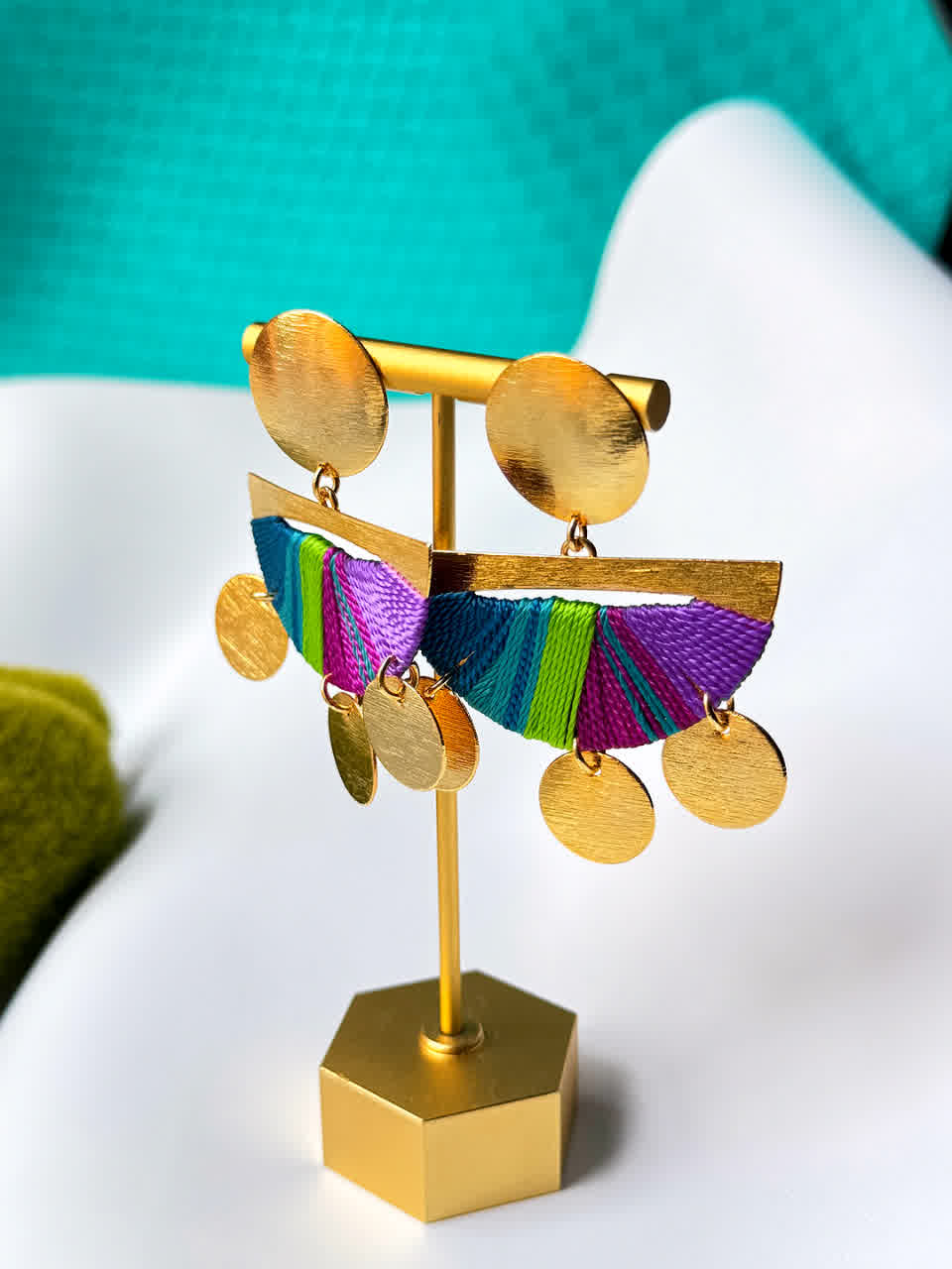 Aretes Caribe Cartagena Pistacho