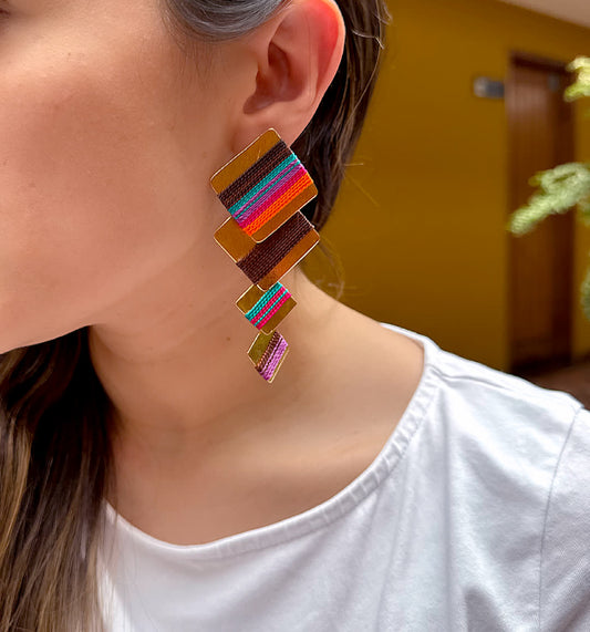 Aretes Caribe Curacao Chocolate