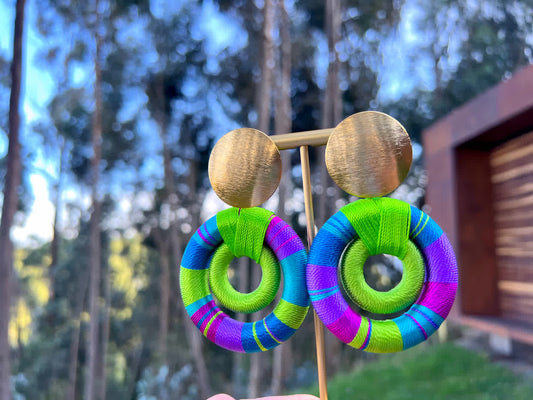 Aretes Praga Iris Pistacho