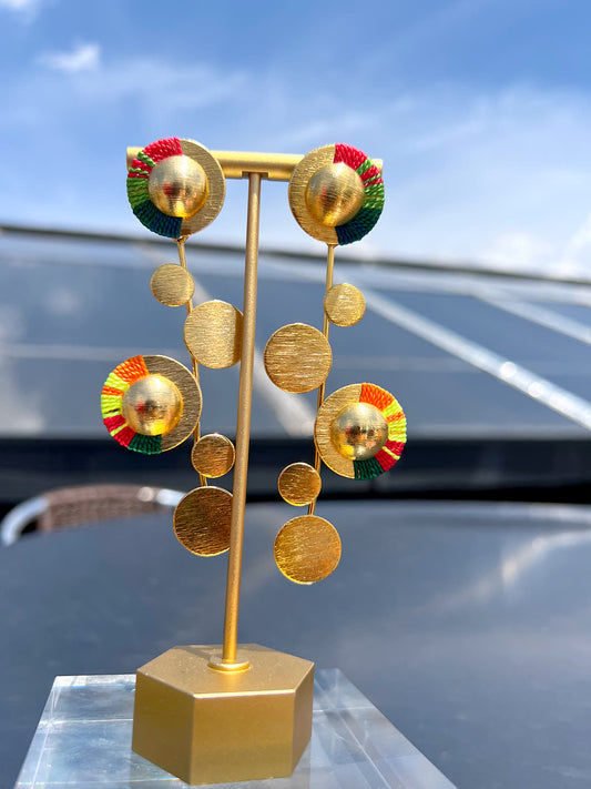 Aretes Amazonia Leticia Primavera - Sara´s accesorios