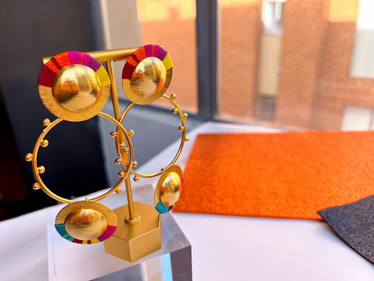 Aretes Amazonia Macambo Venecia - Sara´s accesorios