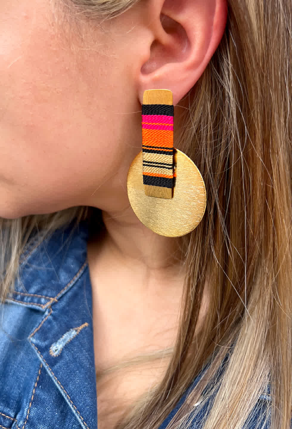 Aretes Amazonia Redondo Macuna Cleopatria