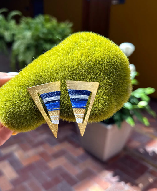 Aretes Praga Afrodita Triangulo Nauty Blue