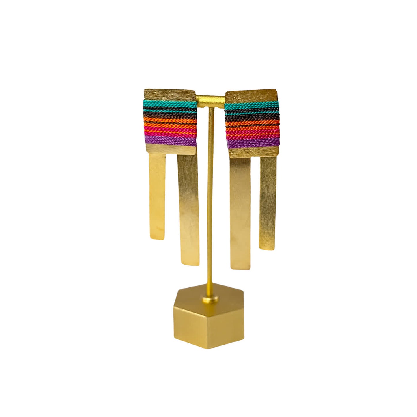 Aretes Amazonia Parana Glam Chocolate - Sara´s accesorios