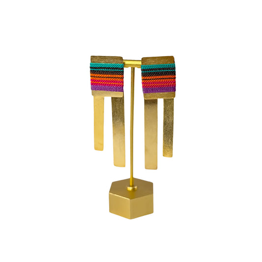 Aretes Amazonia Parana Glam Chocolate - Sara´s accesorios