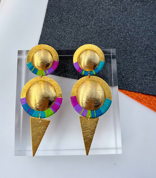 Aretes Amazonia Piraruku Pistacho