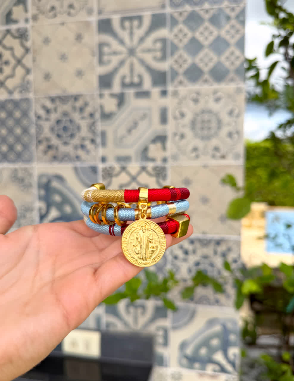 Brazalete Caribe Cascada SB granate