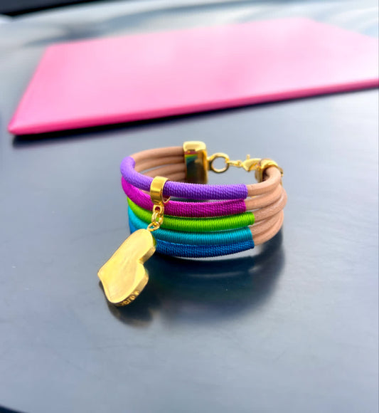 Brazalete Constelacion Hercules Pistacho - Sara´s accesorios