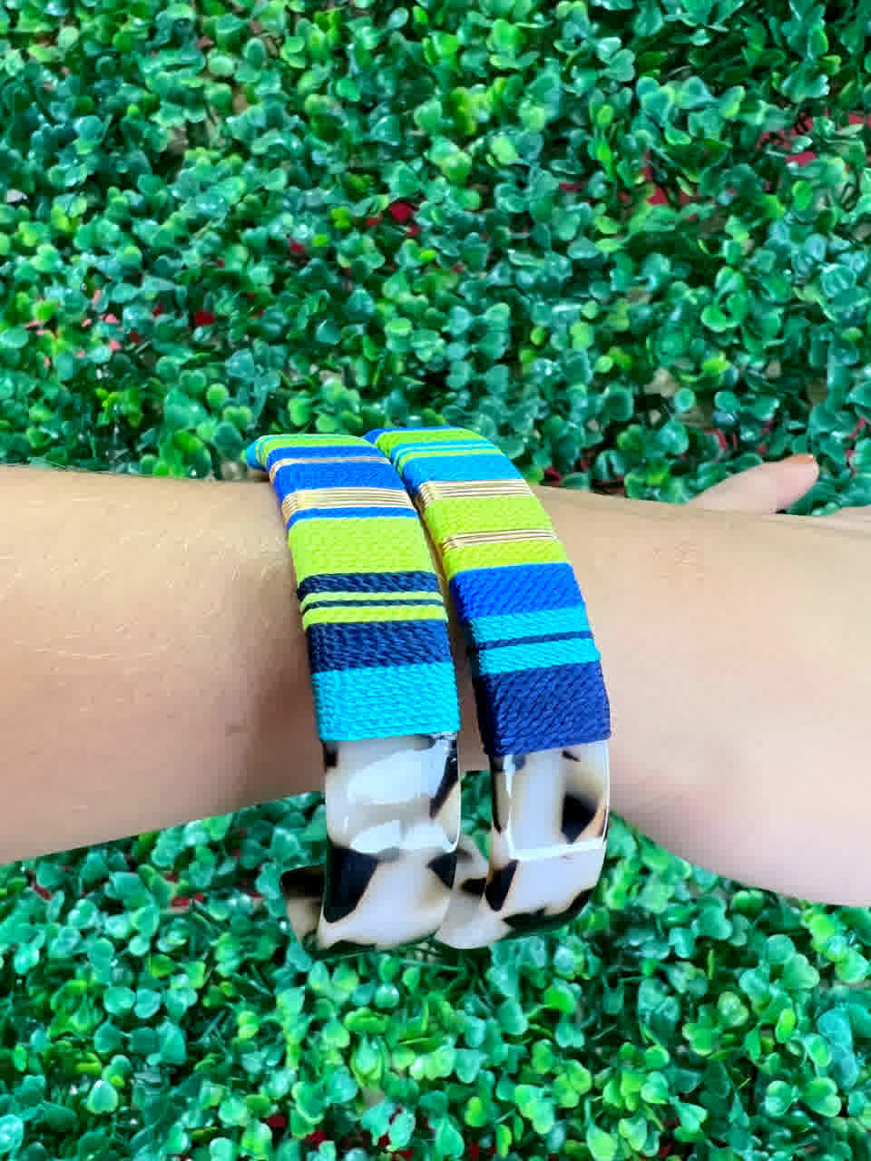 Brazalete Print Verde Primavera