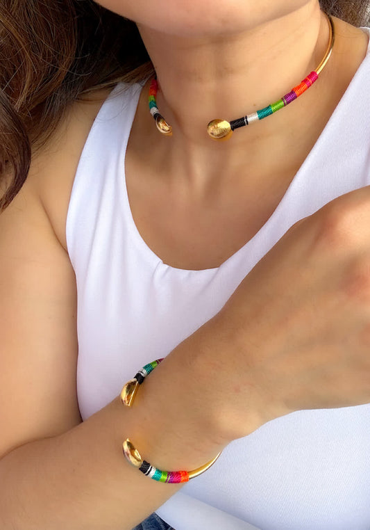 Collar Choker Isla Margarita Catrina - Sara´s accesorios