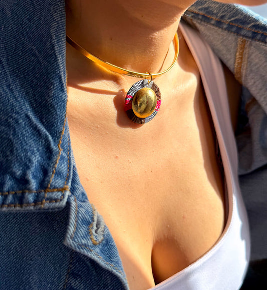 Collar Choker Sierra Nevada Gray - Sara´s accesorios