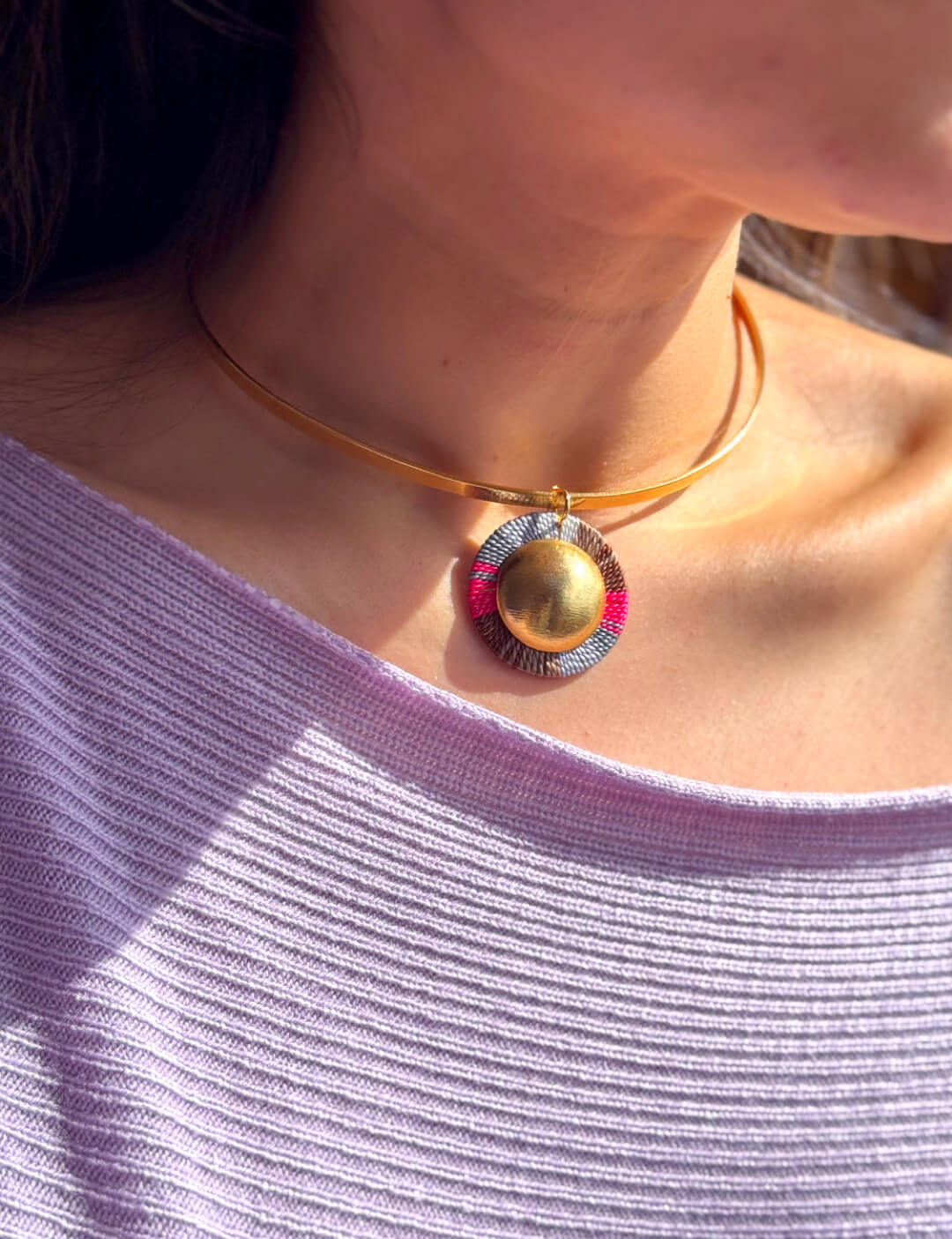 Collar Choker Sierra Nevada Gray - Sara´s accesorios