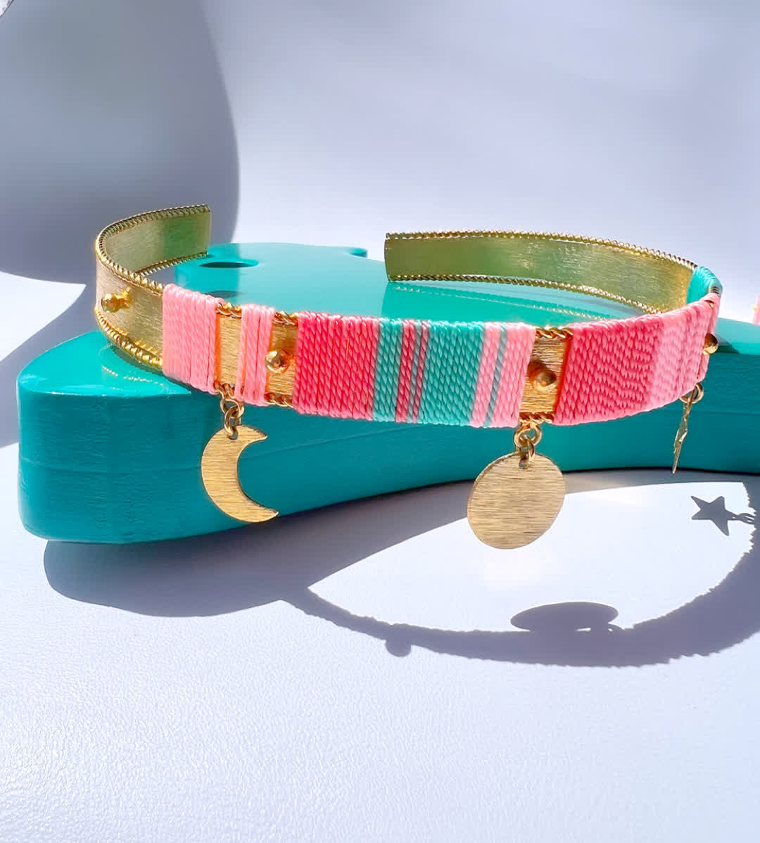 Collar Choker Amazonia Bora Pink