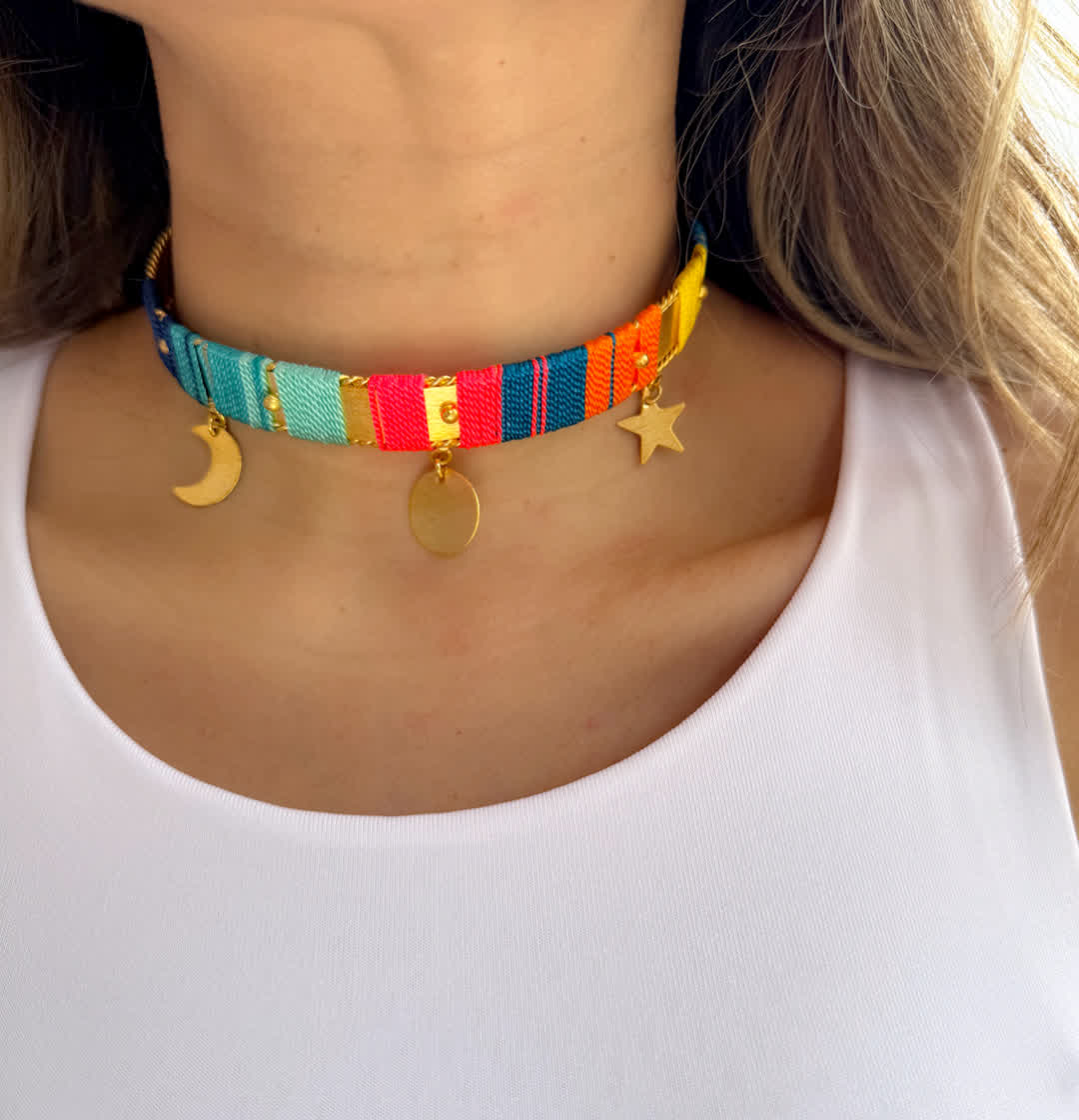 Choker Amazonia Bora Santorini