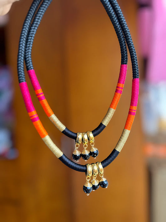 Collar Amazonia Doble Piedras Claopatra - Sara´s accesorios