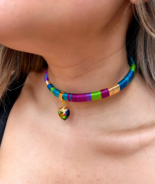 Collar Caribe Punta Cana Pistacho