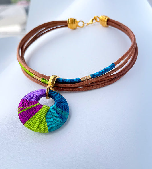 Collar Choker Zipaquira Pistacho - Sara´s accesorios