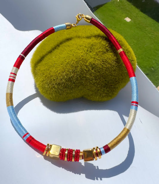 Collar Martina Granate - Sara´s accesorios