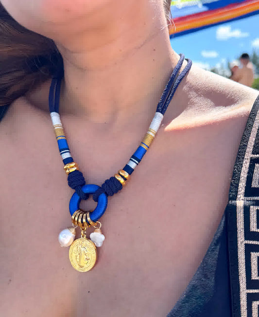 Collar Sparkle Nazary Nauty Blue