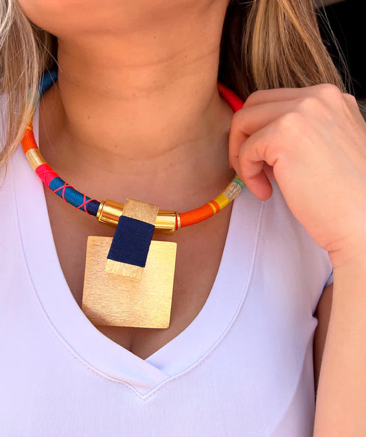 Collar Constelacion Draco Santorini