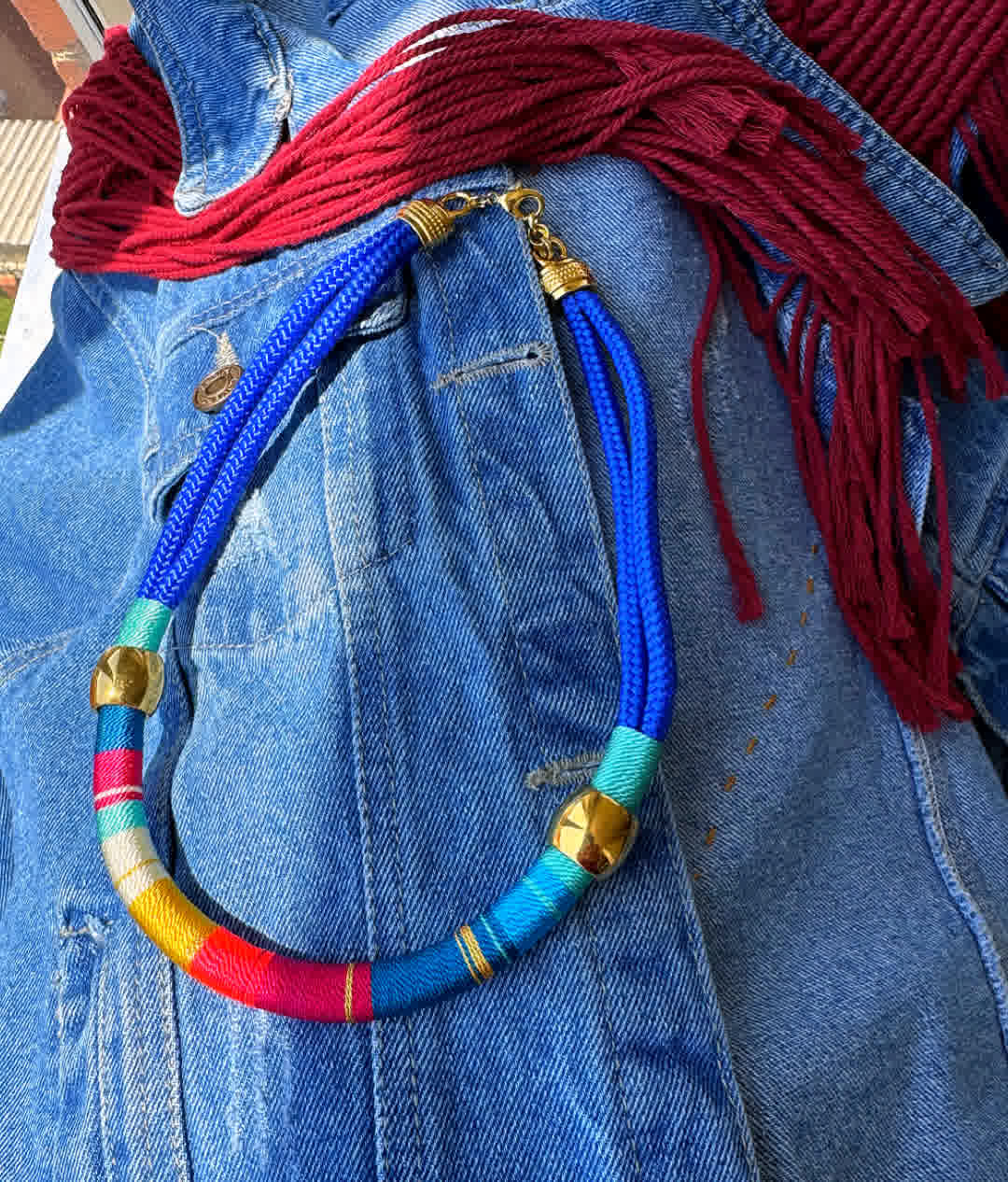 Collar Blue Placa Entorchada Marruecos