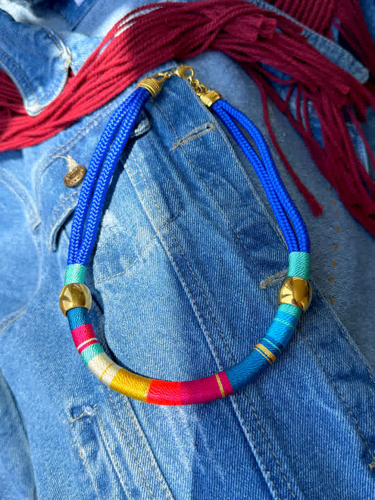 Collar Blue Placa Entorchada Marruecos