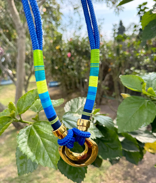 Collar Sparkle Violeta Azul Verde