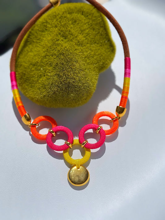 Collar Origen Valle de Cocora Citricos - Sara´s accesorios