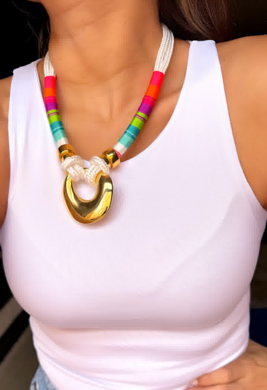 Collar Sparkle Violeta Candy Pop
