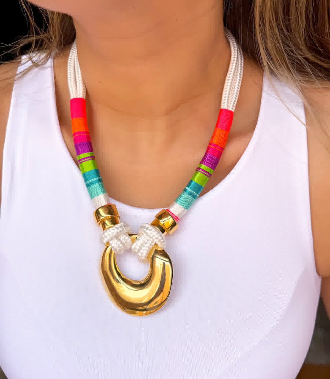 Collar Sparkle Violeta Candy Pop