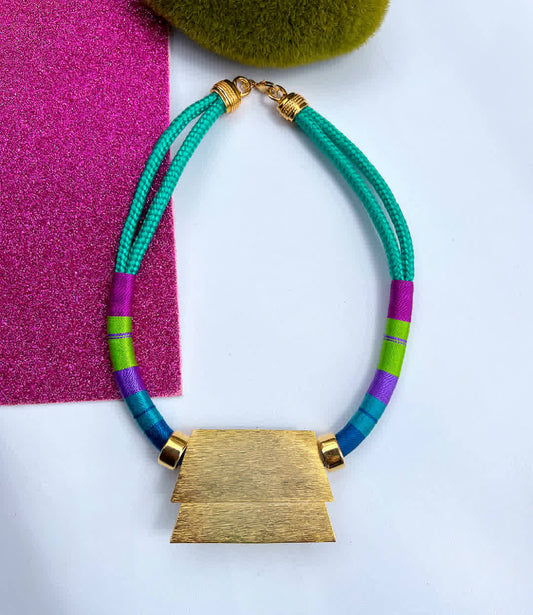 Collar Pectoral Egipcio Pistacho