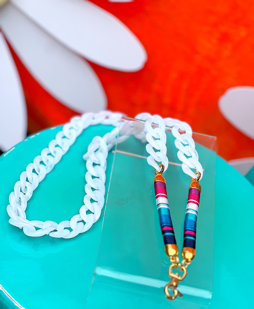 Porta Celular Maxi Azul Radiante blanco - Sara´s accesorios