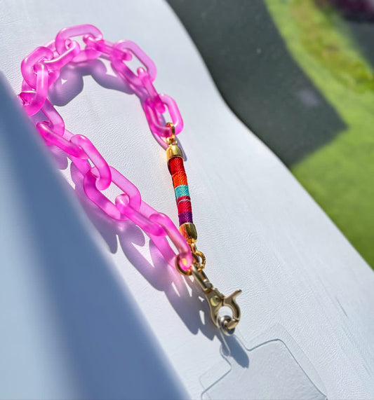 Porta Celular Mini fucsia fresa - Sara´s accesorios