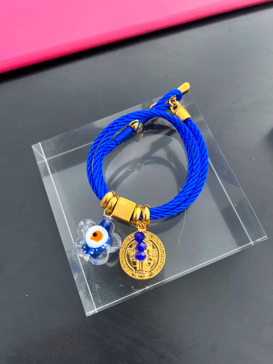 Pulsera Amuleto azul rey - Sara´s accesorios