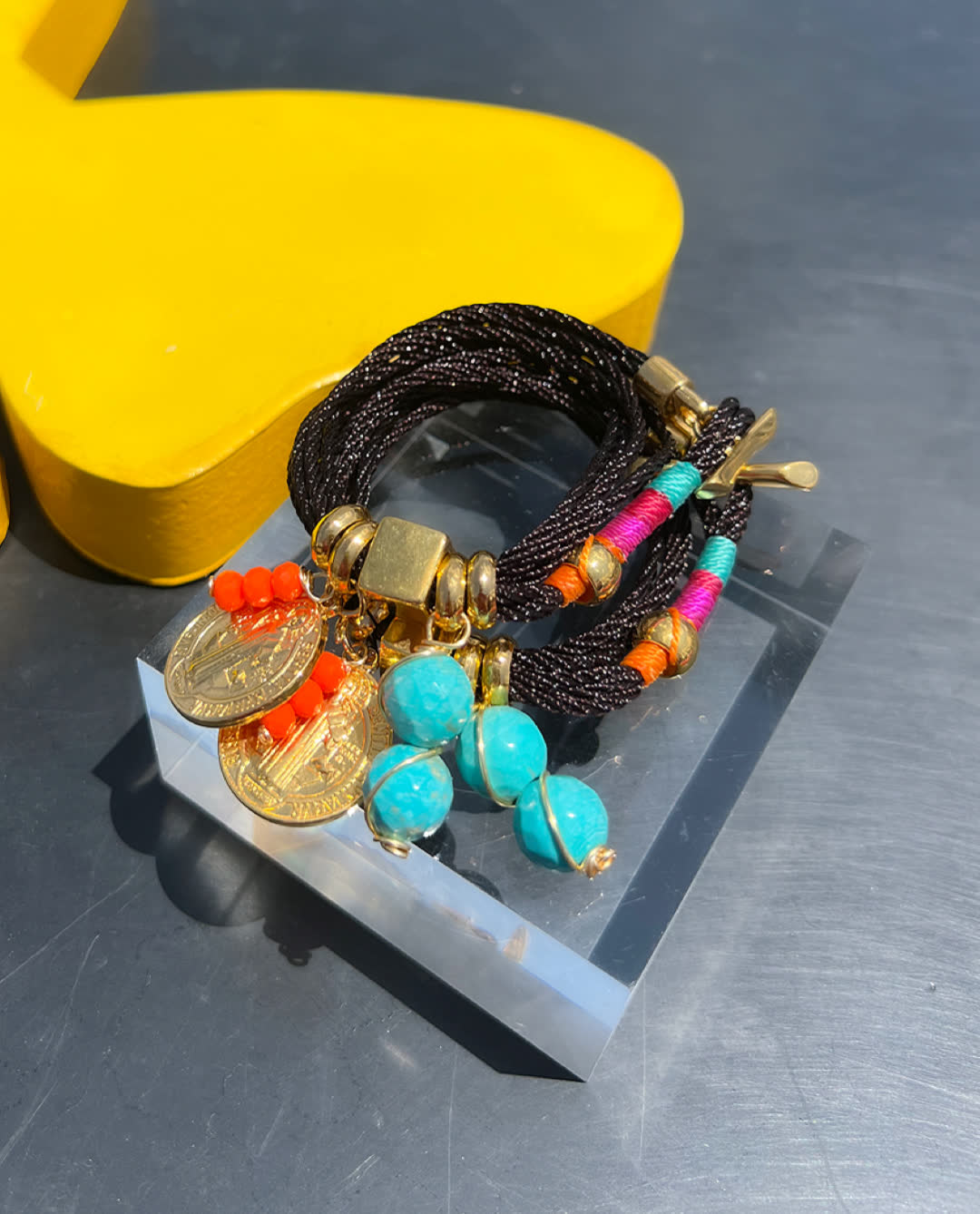 Pulsera Amuleto cafe ice cream - Sara´s accesorios