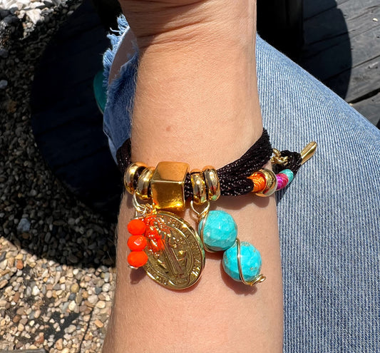 Pulsera Amuleto cafe ice cream - Sara´s accesorios