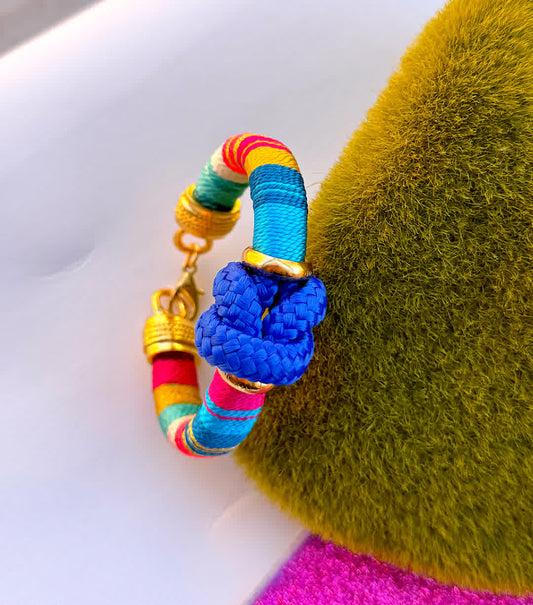 Pulsera Blue Nudo Del Amor Marruecos
