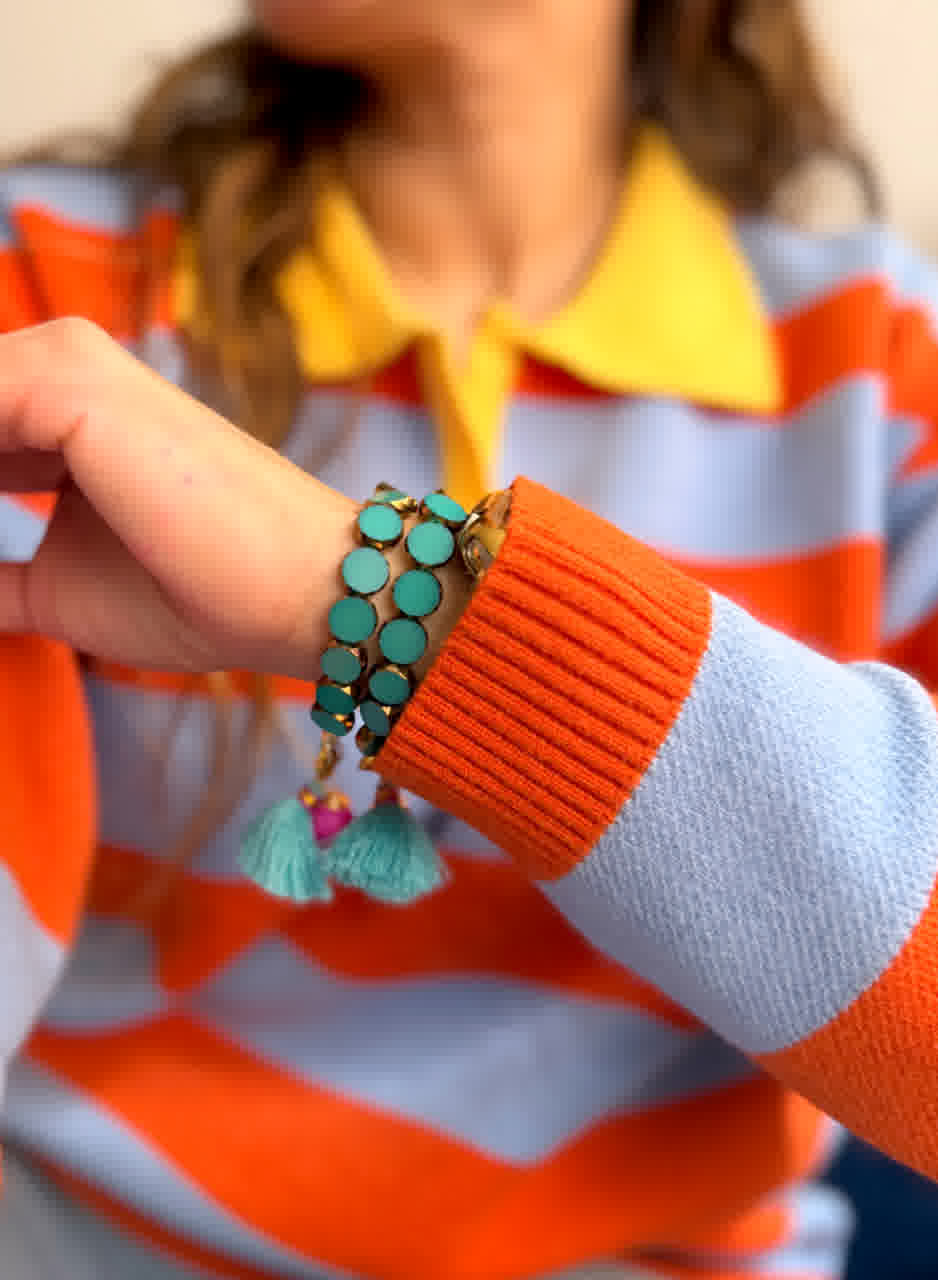 Pulsera Azucena turquesa