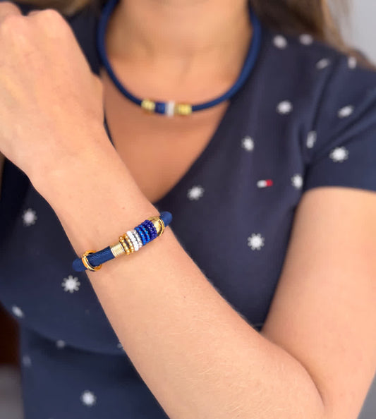 Pulsera Marroqui Suraya Glam Nauty Blue