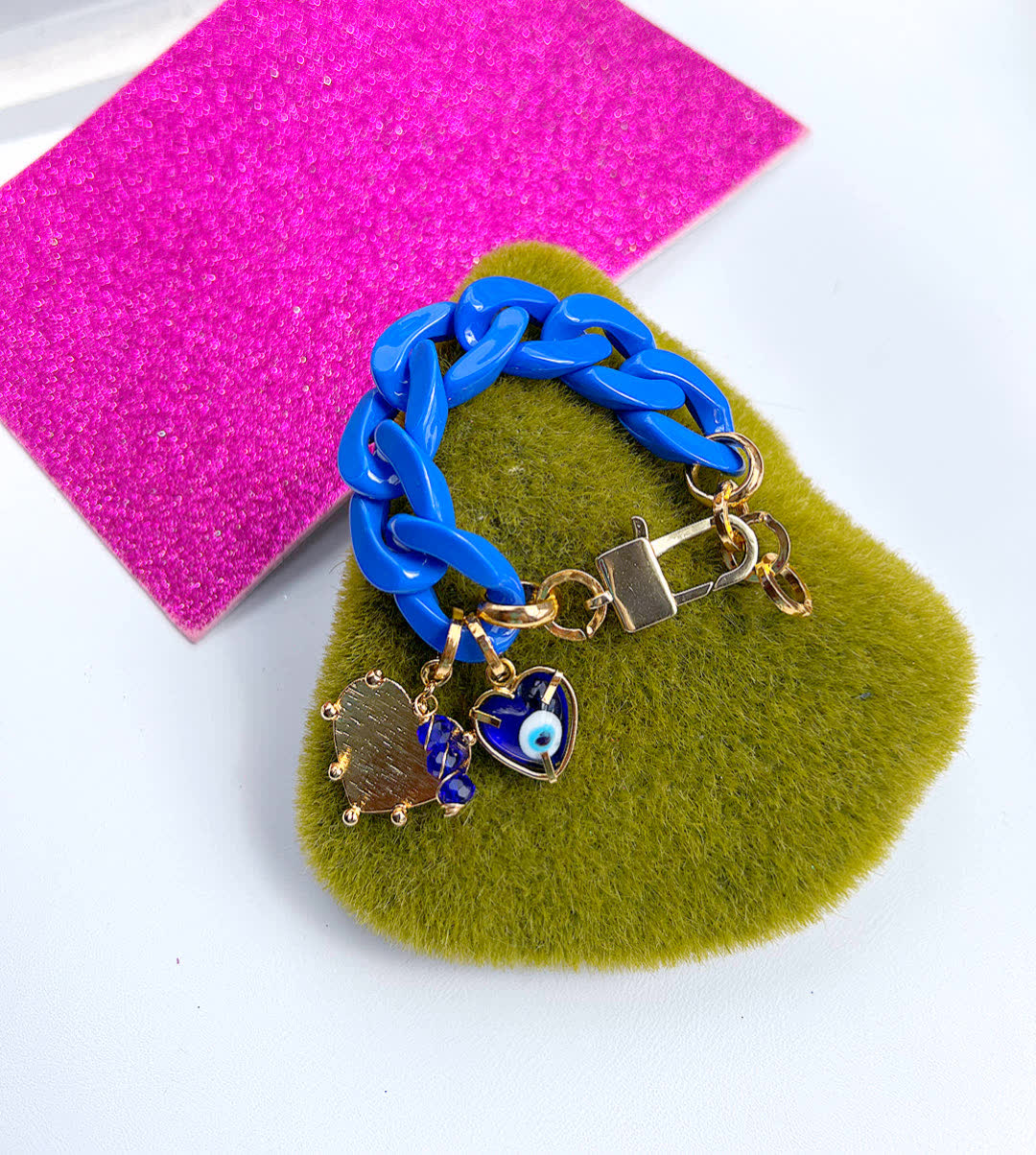 Pulsera Chain Veronica Azul Rey