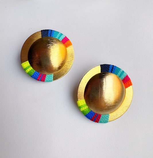 Aretes Amazonia Maxi Multicolor - Sara´s accesorios