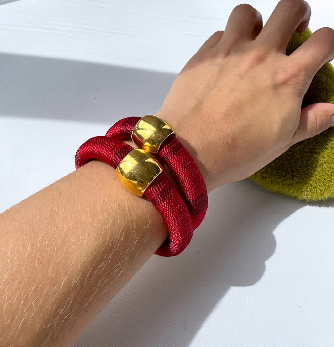 Pulsera Blue Tribal Rojo