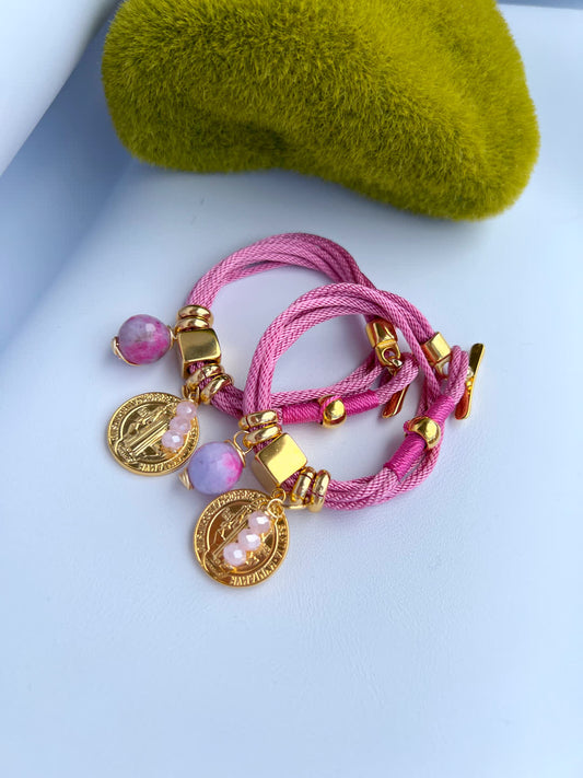 Pulsera Amuleto palo de rosa - Sara´s accesorios