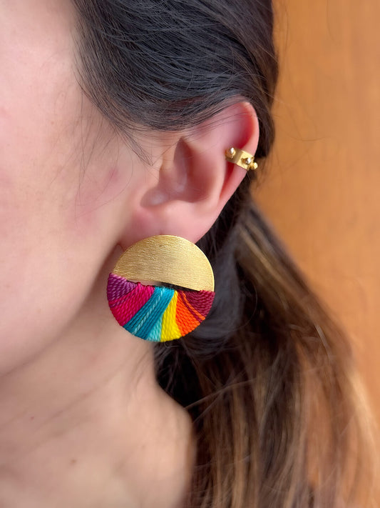 Aretes Topo Centaurus Mini Venecia - Sara´s accesorios