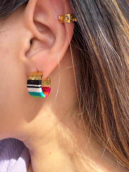 Aretes Caribe Mini Rosario Catrina